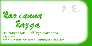 marianna razga business card